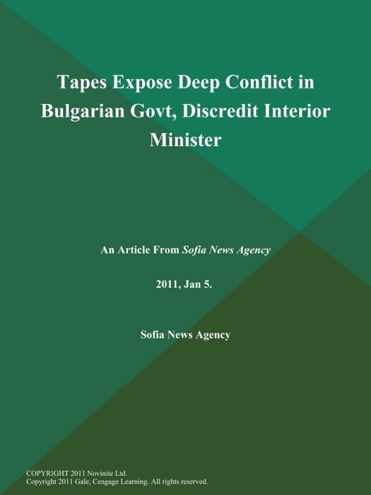 Tapes Expose Deep Conflict in Bulgarian Govt, Discredit Interior Minister