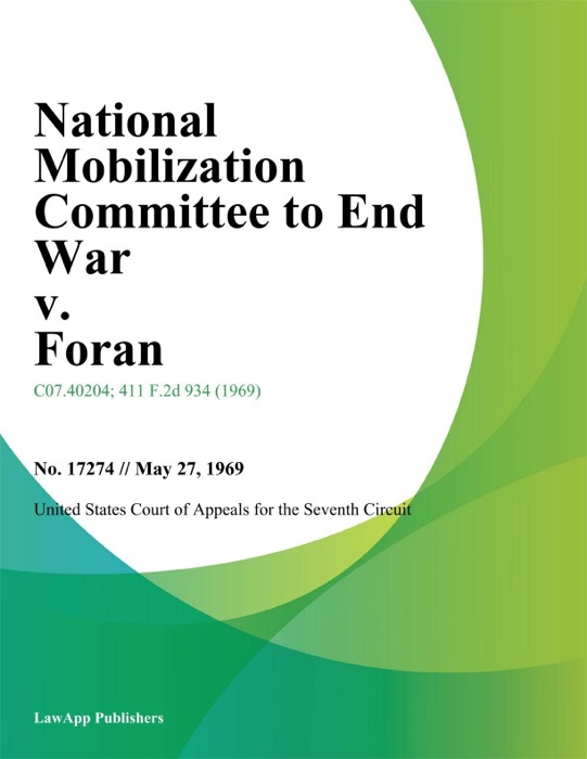 National Mobilization Committee to End War v. Foran