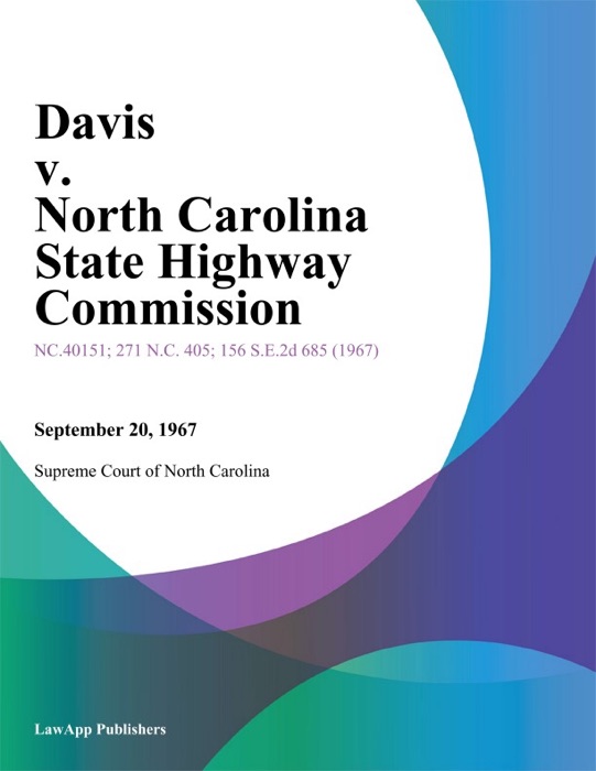 Davis v. North Carolina State Highway Commission