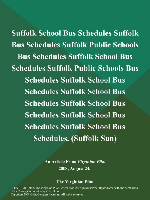 Suffolk School Bus Schedules Suffolk Bus Schedules Suffolk Public Schools Bus Schedules Suffolk School Bus Schedules Suffolk Public Schools Bus Schedules Suffolk School Bus Schedules Suffolk School Bus Schedules Suffolk School Bus Schedules Suffolk School Bus Schedules Suffolk School Bus Schedules (Suffolk Sun)