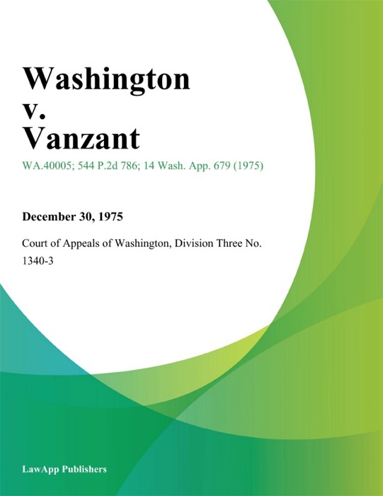 Washington V. Vanzant