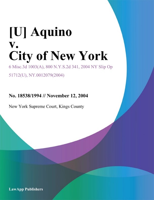 Aquino v. City of New York