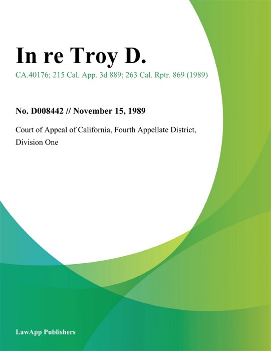 In Re Troy D.