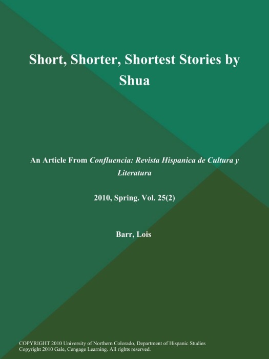 Short, Shorter, Shortest Stories by Shua