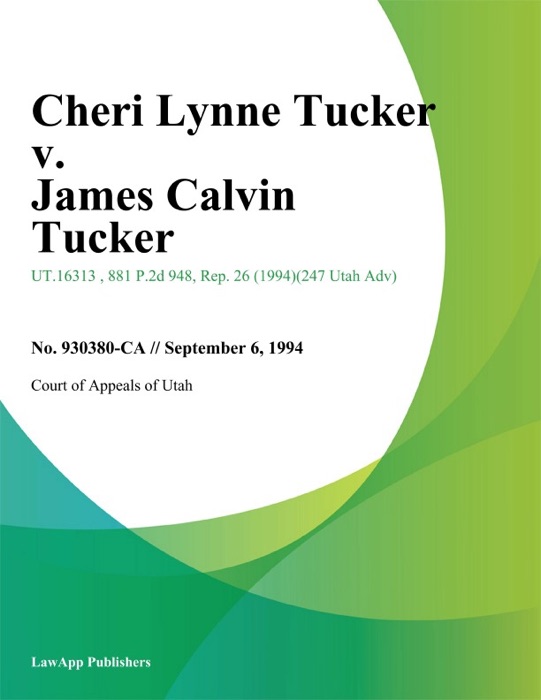 Cheri Lynne Tucker v. James Calvin Tucker