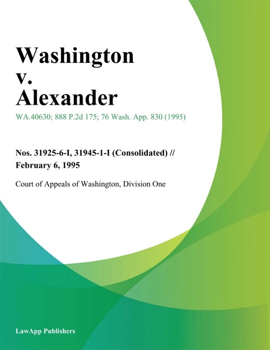 Washington V. Alexander