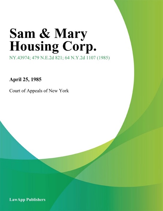 Sam & Mary Housing Corp.