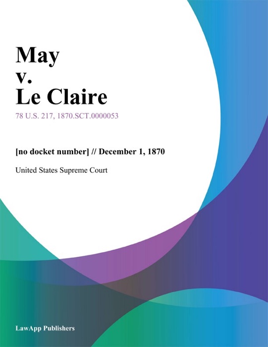 May v. Le Claire