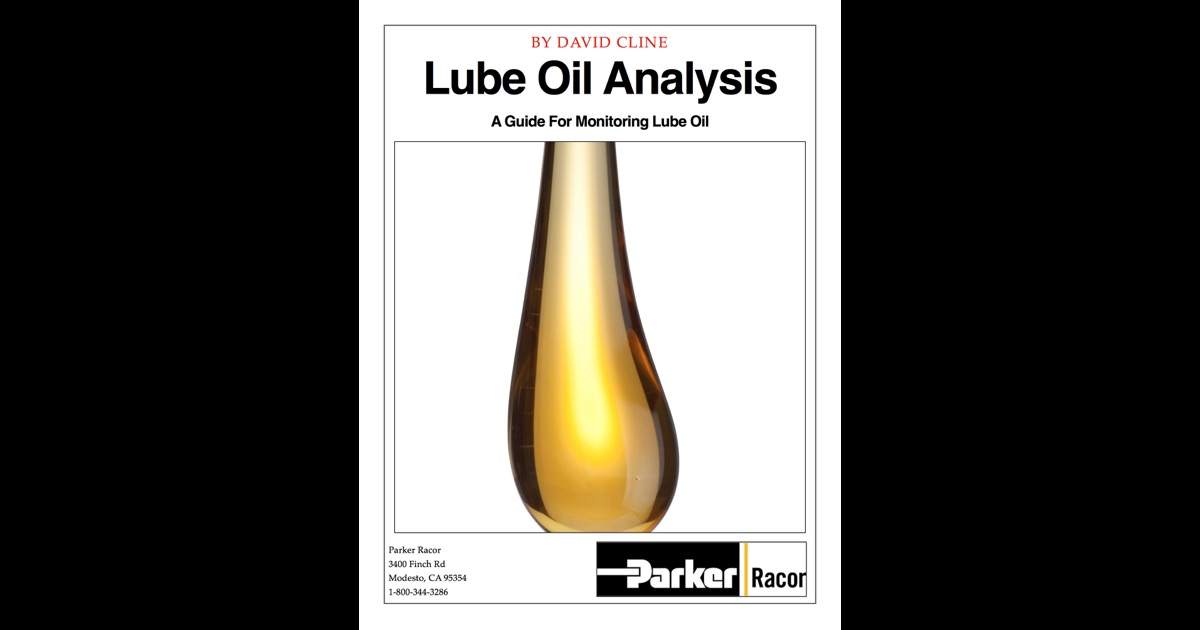 Lube Oil Analysis By David Cline On Ibooks