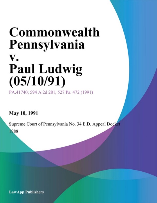 Commonwealth Pennsylvania v. Paul Ludwig