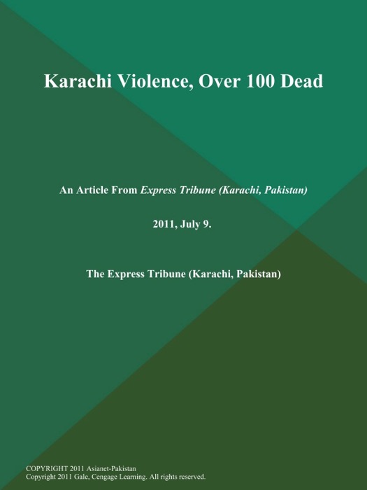 Karachi Violence, Over 100 Dead