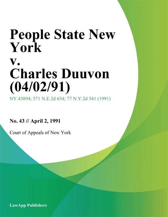 People State New York v. Charles Duuvon