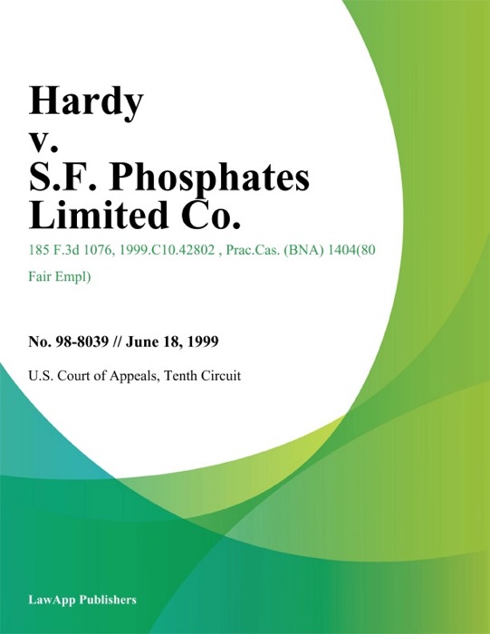 Hardy v. S.F. Phosphates Limited Co.