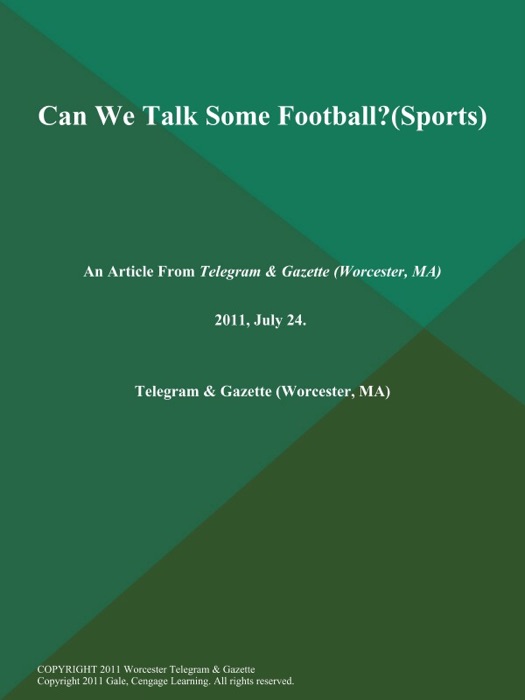 Can We Talk Some Football? (Sports)