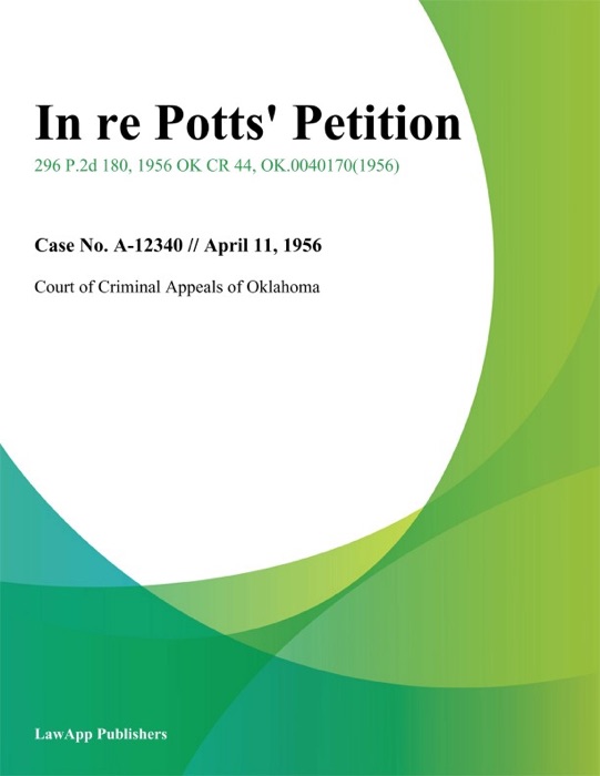 In Re Potts Petition