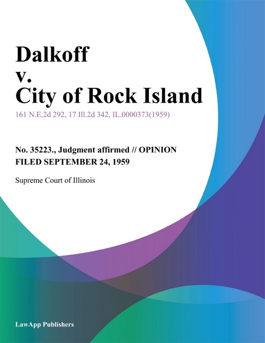 Dalkoff v. City of Rock Island
