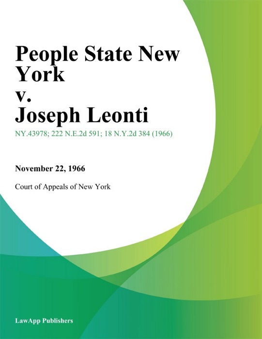 People State New York v. Joseph Leonti