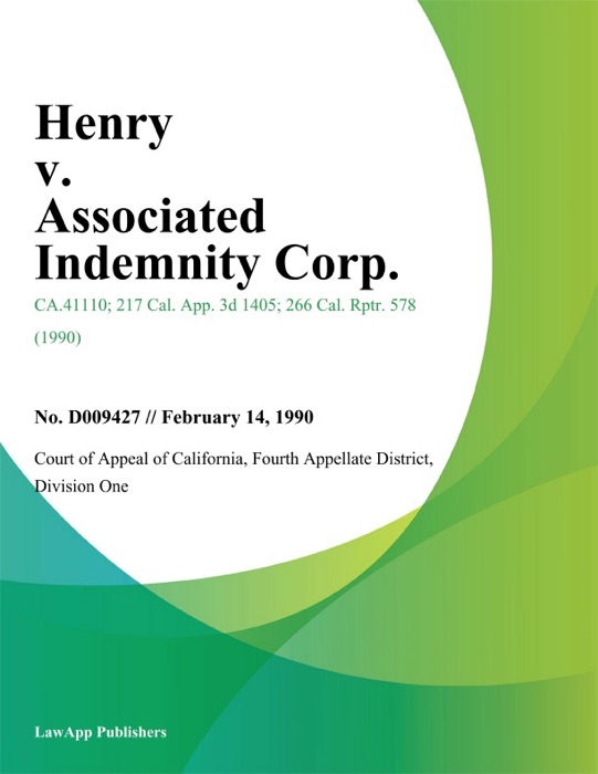 Henry V. Associated Indemnity Corp.