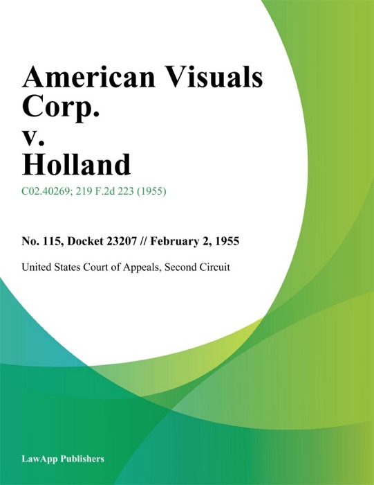 American Visuals Corp. v. Holland