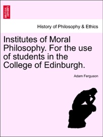 Livres Couvertures de Institutes of Moral Philosophy. For the use of students in the College of Edinburgh.