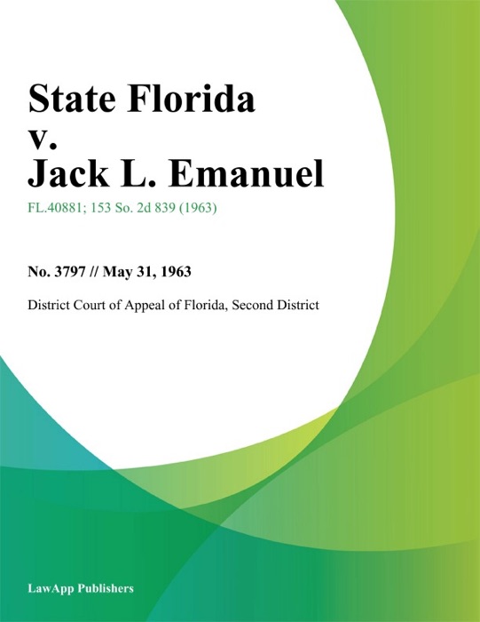 State Florida v. Jack L. Emanuel