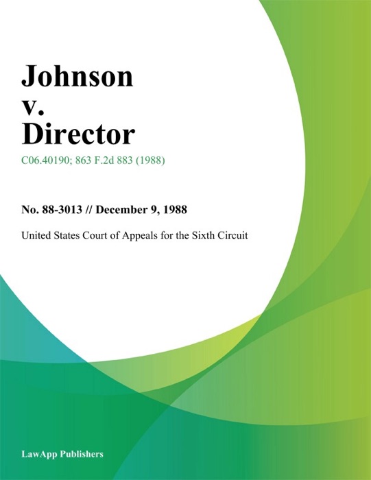 Johnson v. Director