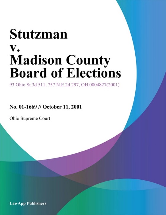 Stutzman V. Madison County Board Of Elections