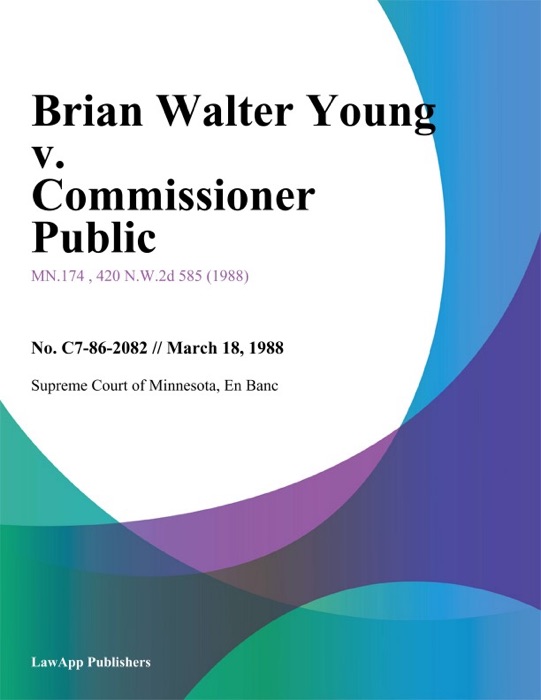 Brian Walter Young v. Commissioner Public