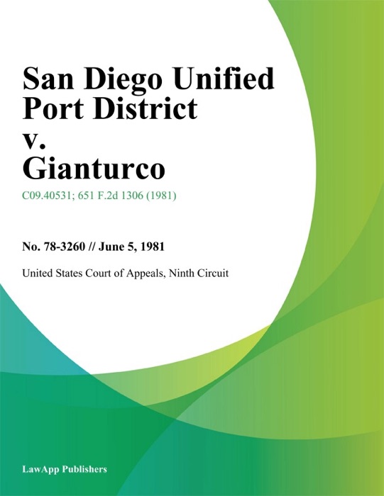 San Diego Unified Port District v. Gianturco