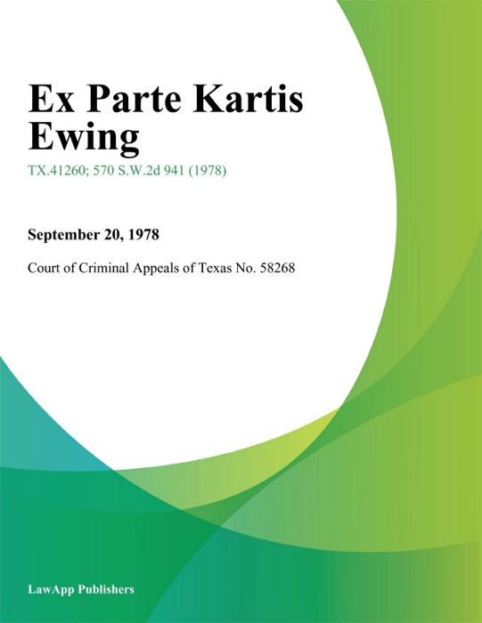 Ex Parte Kartis Ewing