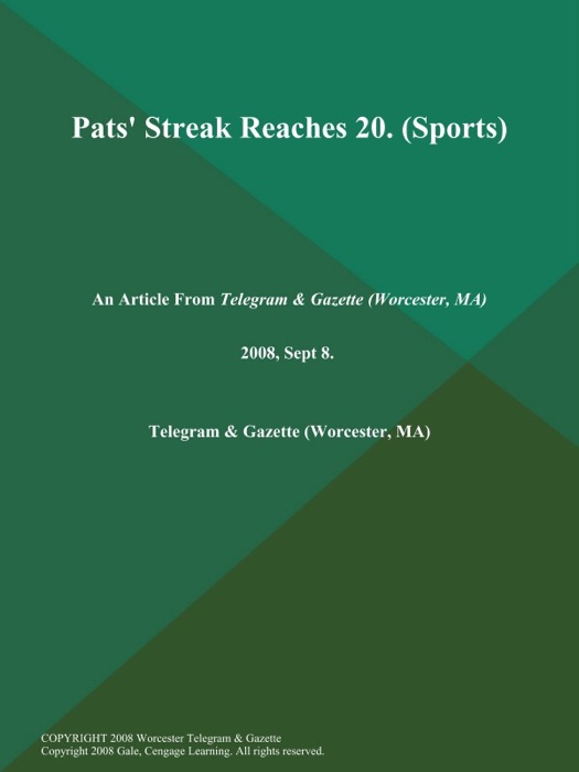 Pats' Streak Reaches 20 (Sports)