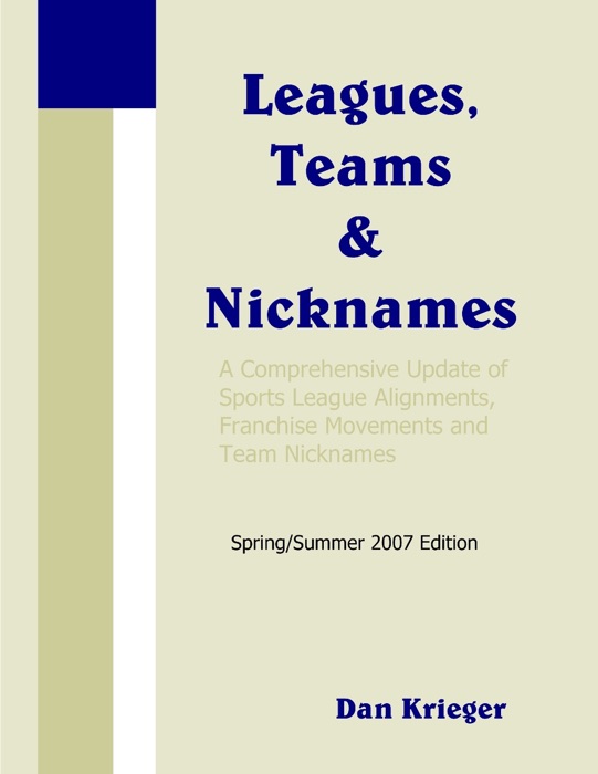 Leagues, Teams & Nicknames