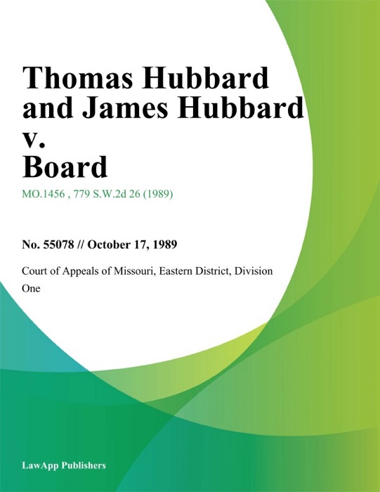 Thomas Hubbard and James Hubbard v. Board