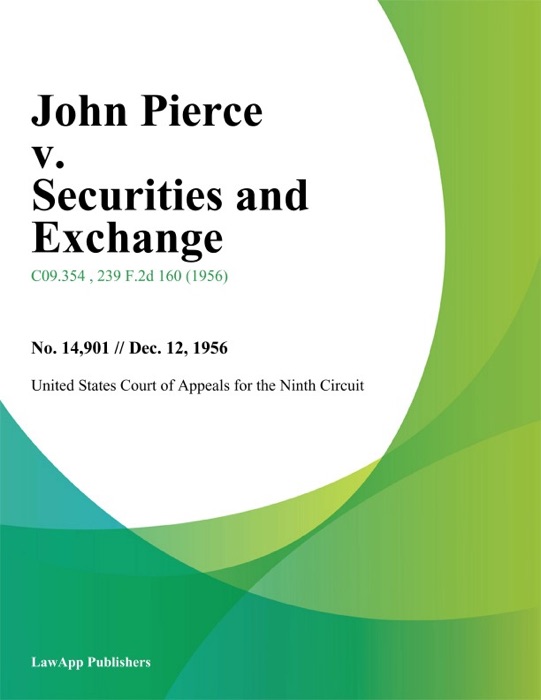 John Pierce v. Securities and Exchange