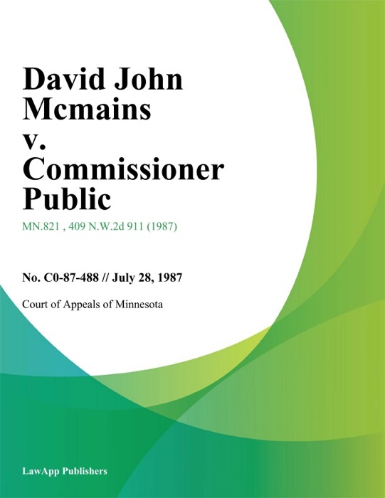 David John Mcmains v. Commissioner Public