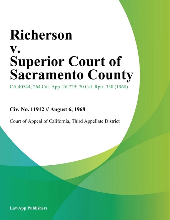 Richerson v. Superior Court of Sacramento County