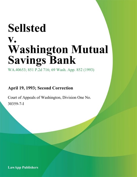 Sellsted V. Washington Mutual Savings Bank