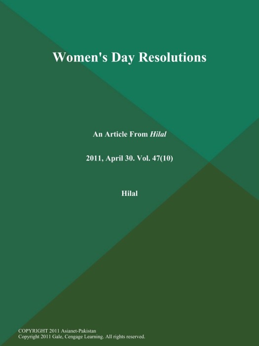 Women's Day Resolutions