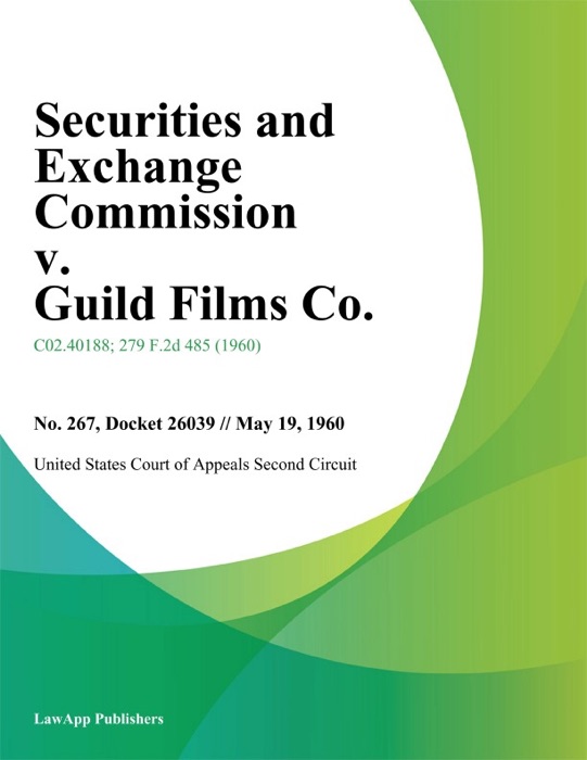 Securities and Exchange Commission v. Guild Films Co.