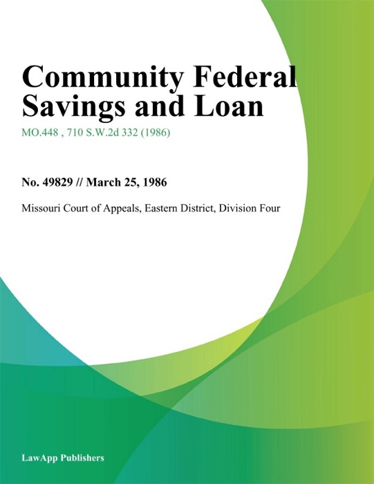 Community Federal Savings and Loan