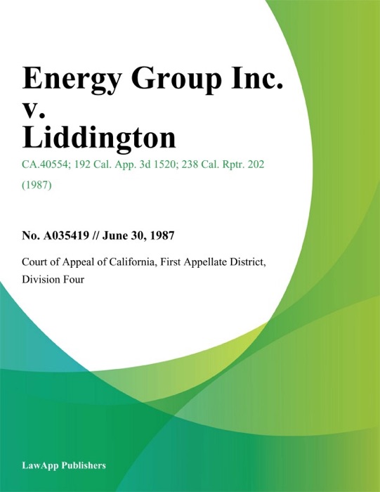 Energy Group Inc. v. Liddington