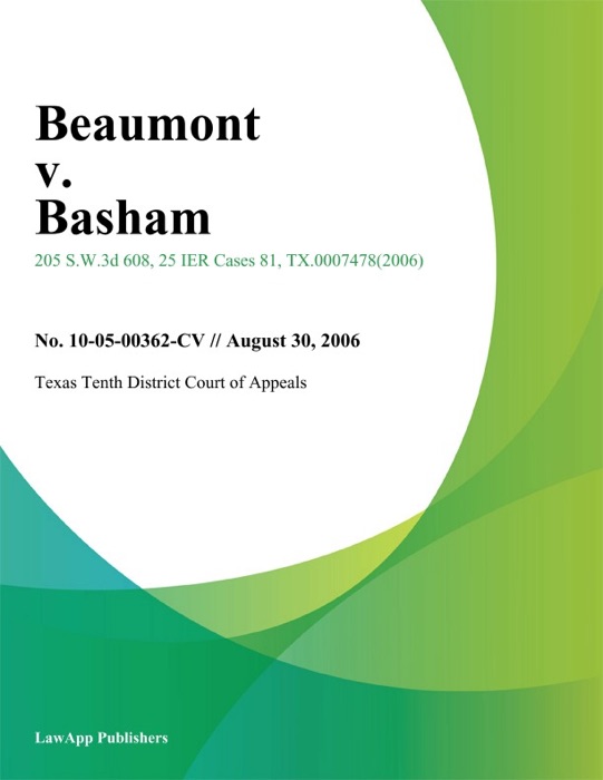 Beaumont v. Basham