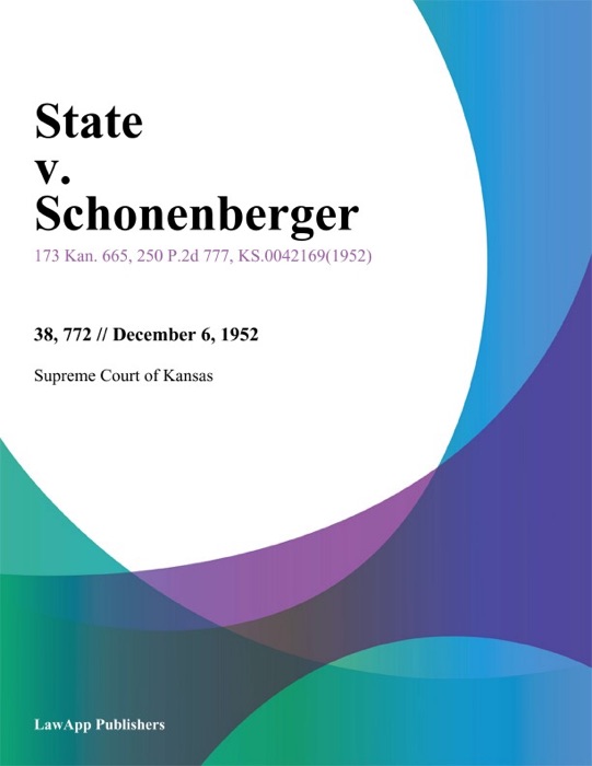 State v. Schonenberger