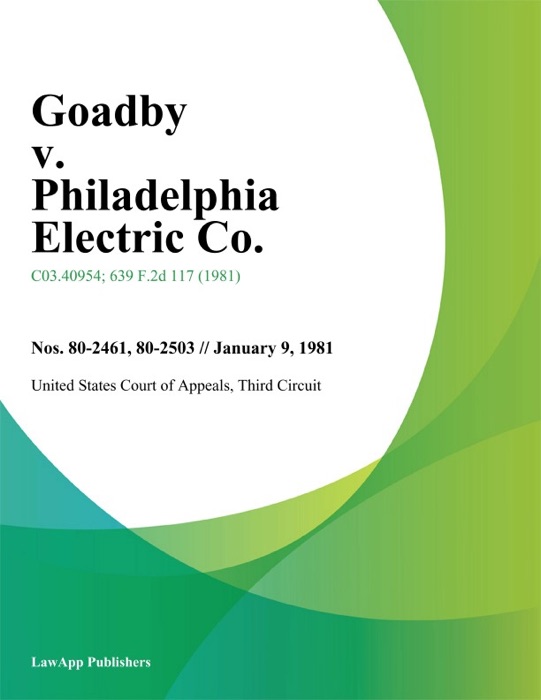 Goadby v. Philadelphia Electric Co.