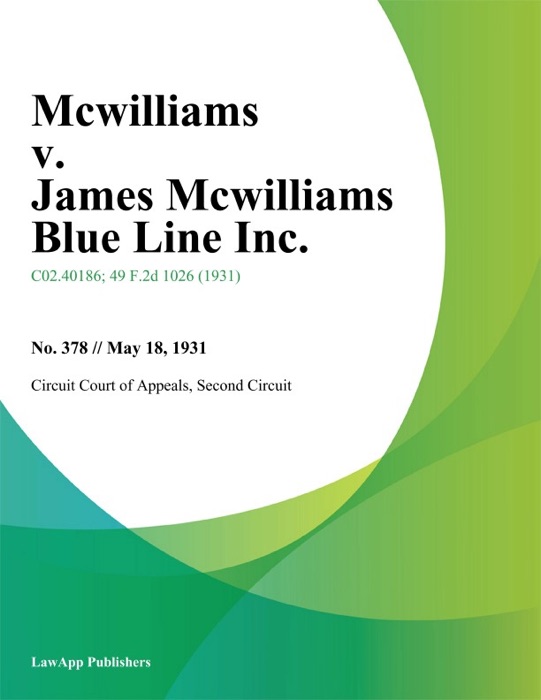 McWilliams v. James McWilliams Blue Line Inc.