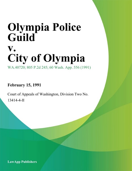 Olympia Police Guild v. City of Olympia