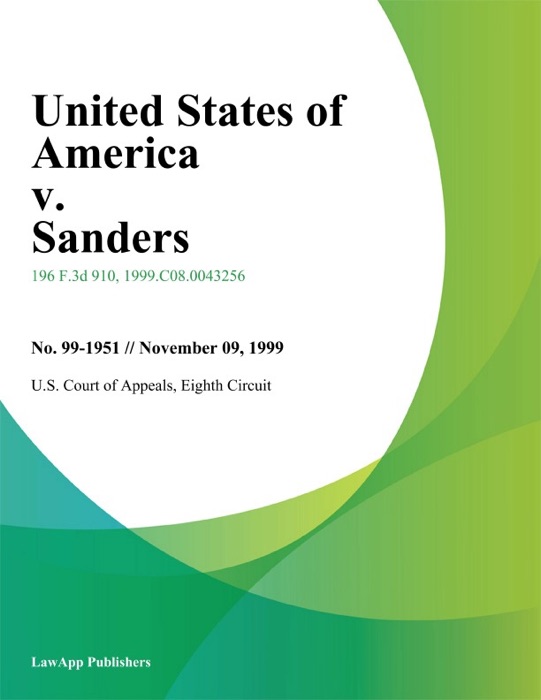 United States of America v. Sanders