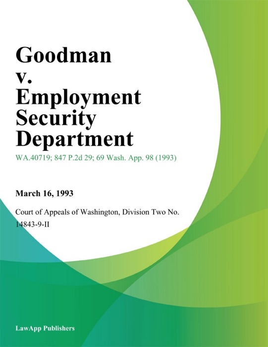 Goodman v. Employment Security Department