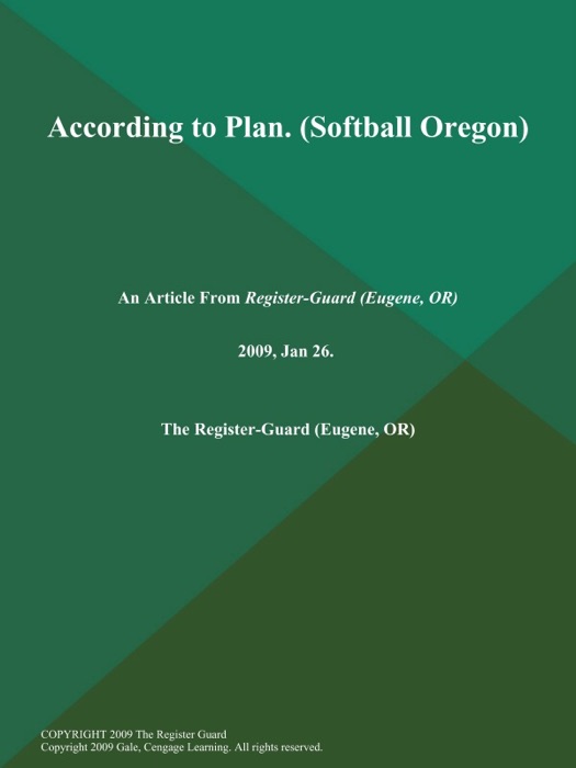 According to Plan (Softball Oregon)