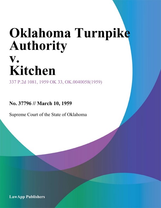 Oklahoma Turnpike Authority v. Kitchen